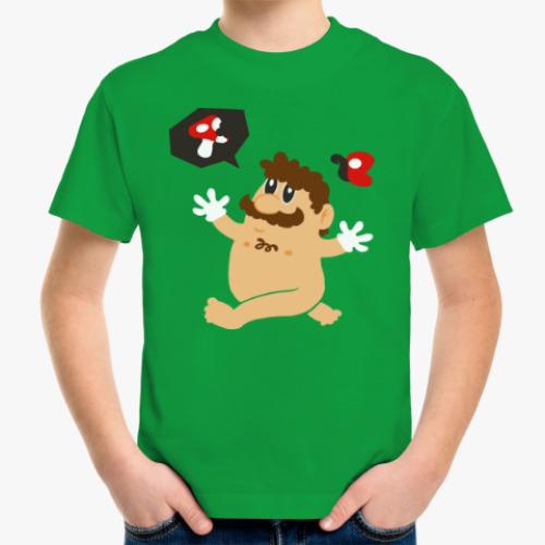 Детская футболка Супер Марио и грибы