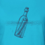 Море винтаж послание в бутылке