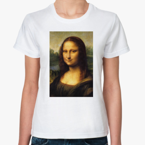 Классическая футболка Мона Лиза Джоконда