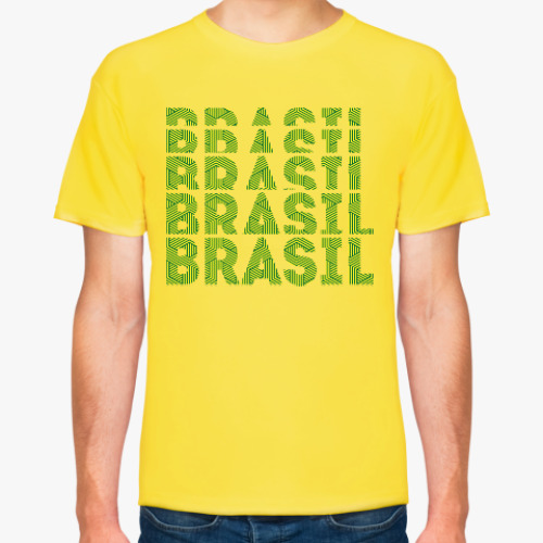 Футболка Сборная Бразилии по футболу с орнаментом