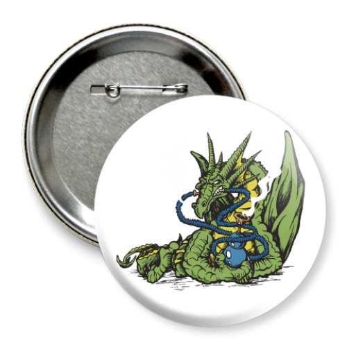 Значок 75мм Smoking Dragon
