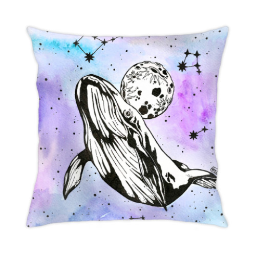Подушка Космический кит