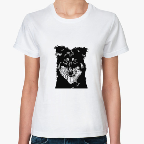 Классическая футболка Собака - улыбака