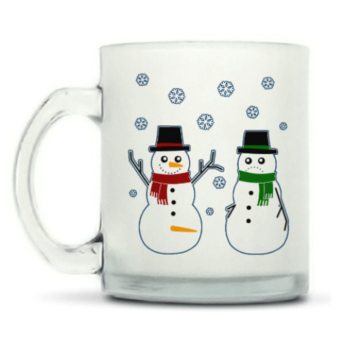 Кружка матовая Happy Snowman
