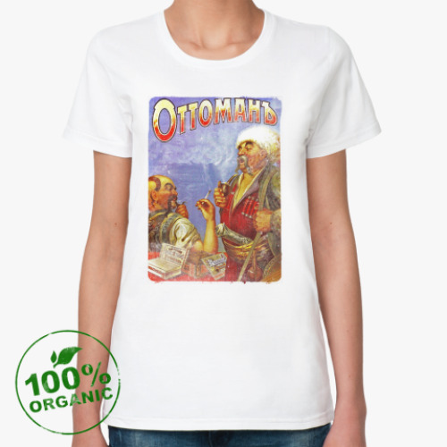Женская футболка из органик-хлопка  Росийская тематика