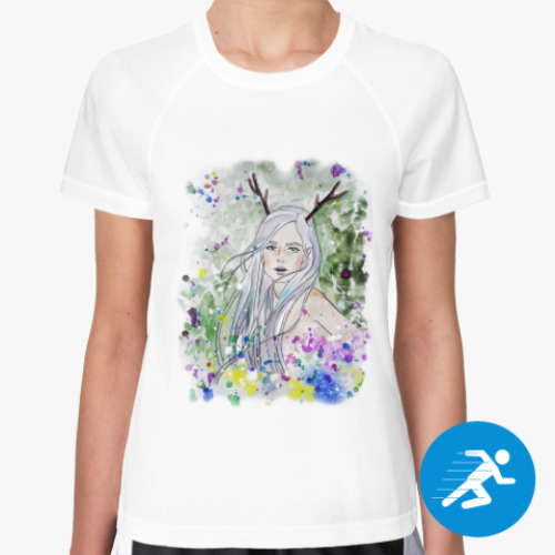 Женская спортивная футболка Лесная фея, эльф