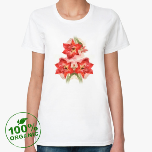 Женская футболка из органик-хлопка Гиппеаструм