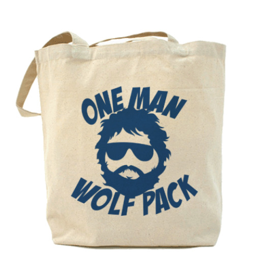 Сумка шоппер Wolfpack. Человек-волчья стая.