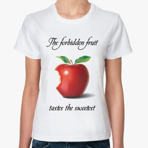 Классическая футболка The forbidden fruit