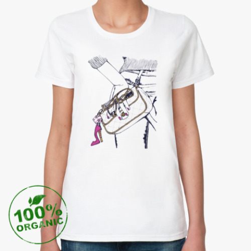 Женская футболка из органик-хлопка Попа