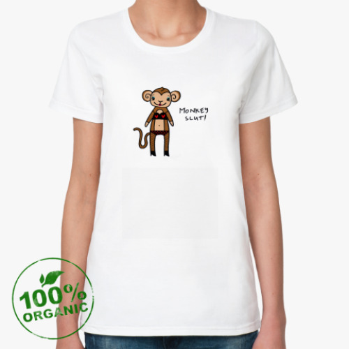 Женская футболка из органик-хлопка  Monkeyslut