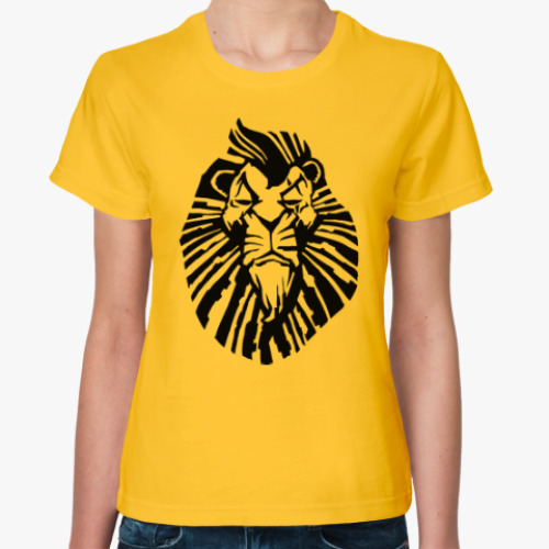Женская футболка Важный лев