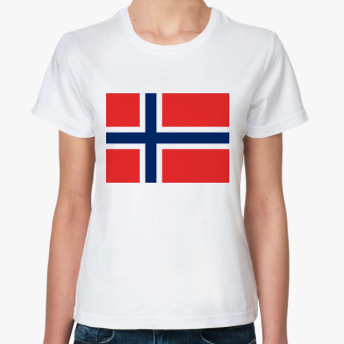 Классическая футболка Флаг Норвегия