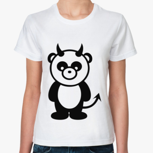 Классическая футболка I love panda
