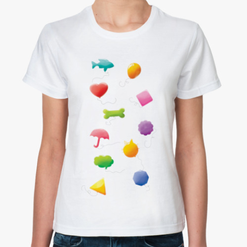 Классическая футболка Воздушные шарики