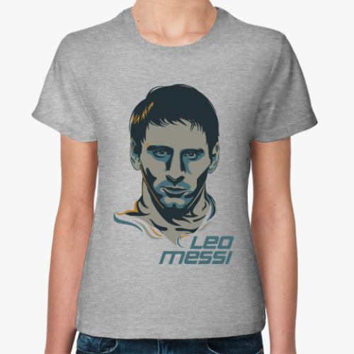 Женская футболка Leo Messi