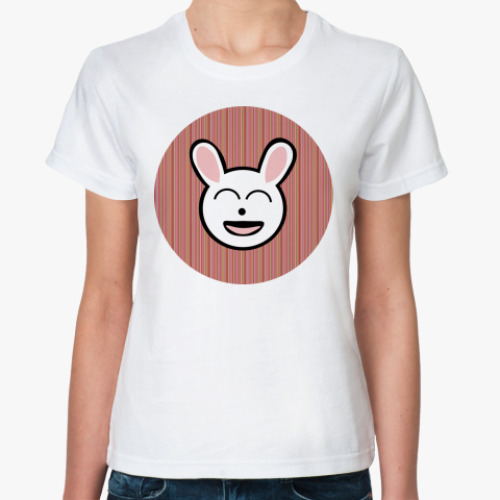 Классическая футболка  funny bunny