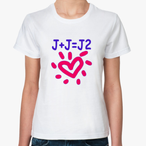 Классическая футболка Supernatural Дженсен + Джаред