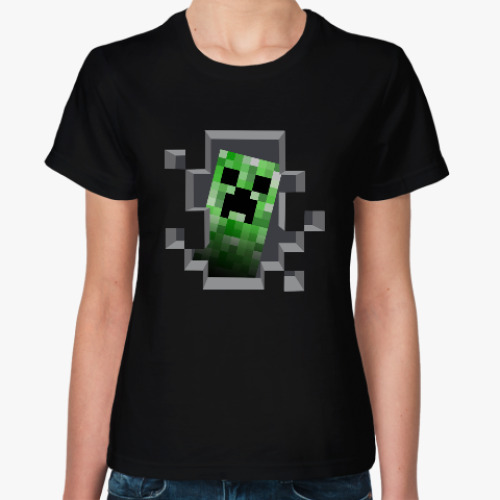 Женская футболка Creeper