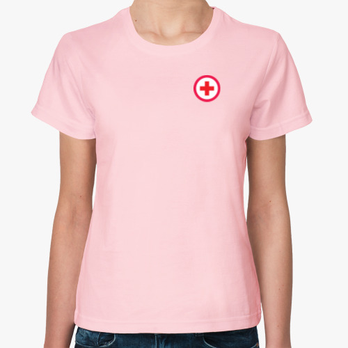 Женская футболка Медицина. Красный крест