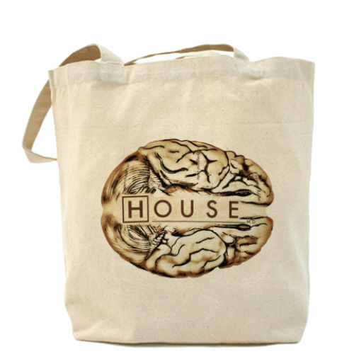 Сумка шоппер House brain Холщовая сумка