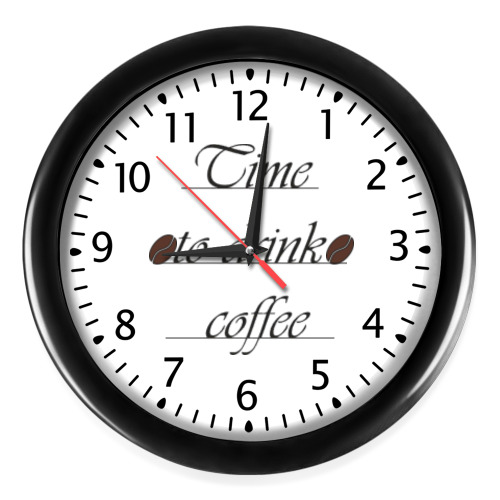 Настенные часы Time to drink coffee