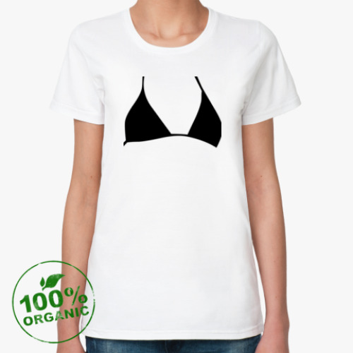 Женская футболка из органик-хлопка Лифчик