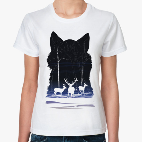 Классическая футболка Снежные олени
