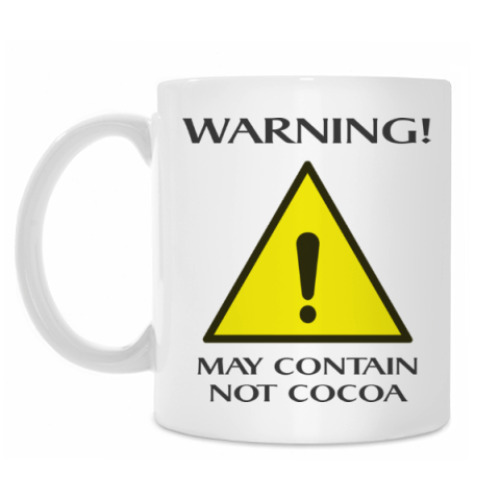 Кружка Осторожно! может содержать не какао