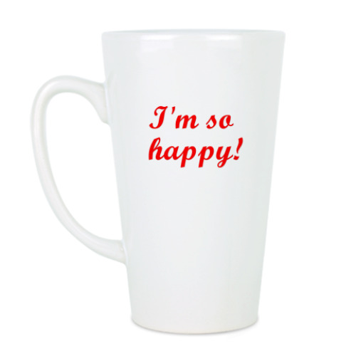 Чашка Латте 'Happy'