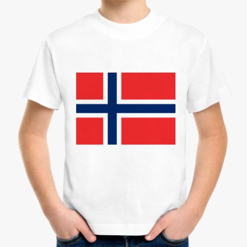 Детская футболка Флаг Норвегия