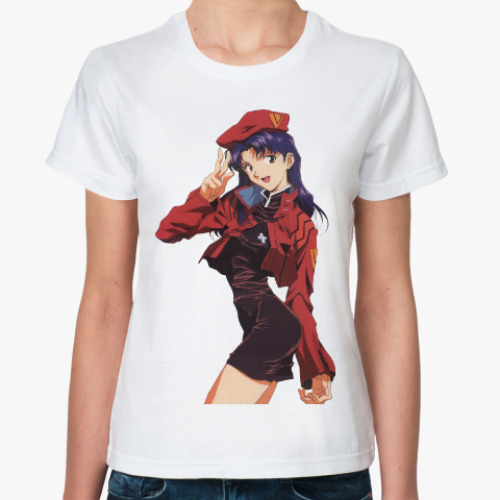 Классическая футболка Evangelion - Katsuragi