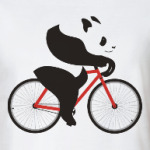 Медведь панда на велосипеде
