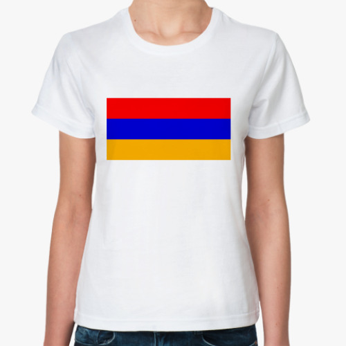 Классическая футболка Флаг Армения