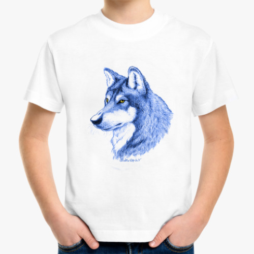 Детская футболка 'Лесной волк'