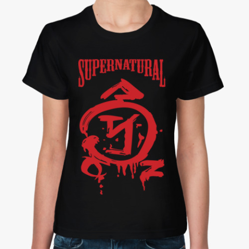 Женская футболка Supernatural - Знак Ангела