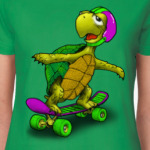 Черепаха на скейте