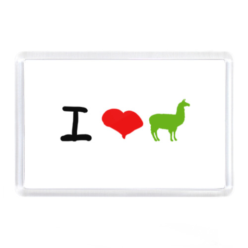 Магнит Love Llamas