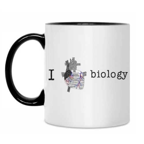 Кружка I love BIOLOGY