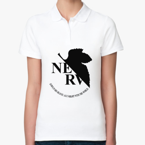 Женская рубашка поло Neon Genesis Evangelion NERV