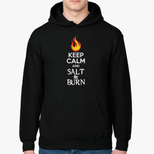 Толстовка худи Keep Calm and Salt & Burn