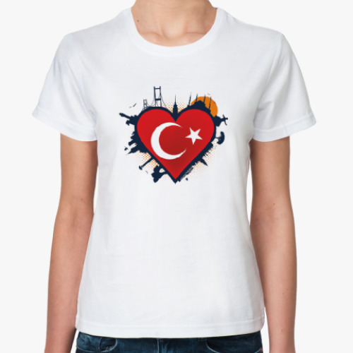 Классическая футболка Сердце ислам