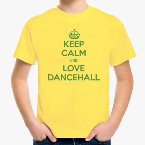 Детская футболка Keep calm and love dancehall