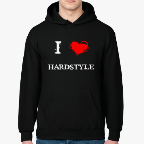 Толстовка худи i love hardstyle