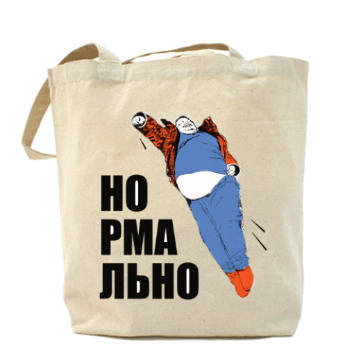 Сумка шоппер Супергерой батя. Нормально.