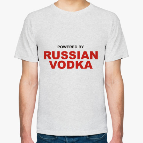 Футболка Pewered by Russian vodka