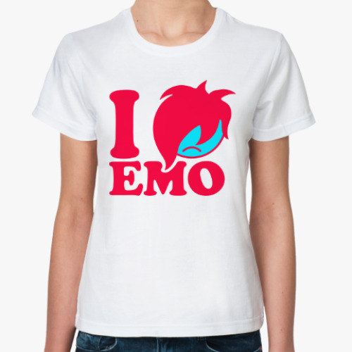 Классическая футболка Люблю Эмо