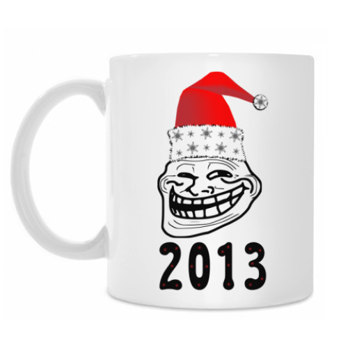 Кружка Trollface: happy new year