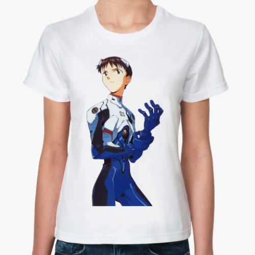 Классическая футболка Evangelion - Shinji
