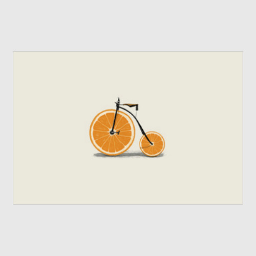 Постер Апельсиновый велосипед